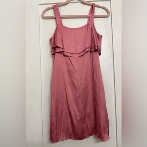 H&M pink satin short dress